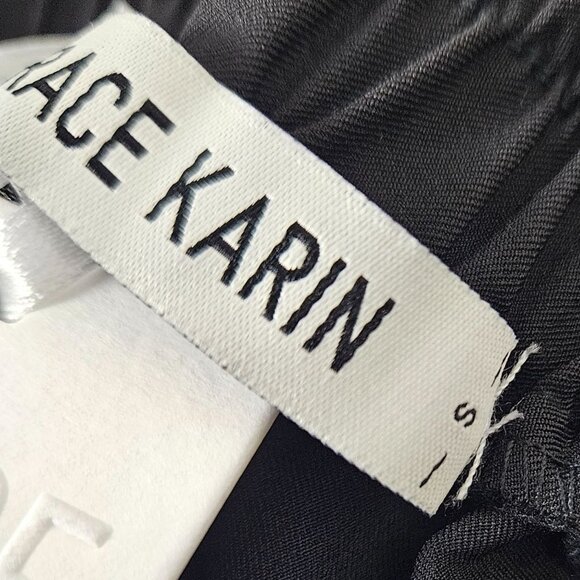 Grace Karin Womens Small High Waist Elegant Casual Pants With Belt & Ankle Tie - Picture 10 of 13